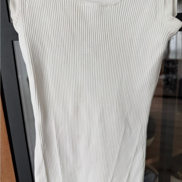 Zimmermann lovestruck ribbed knit tank top scoop neckline neutral capsule basic - Picture 4 of 10